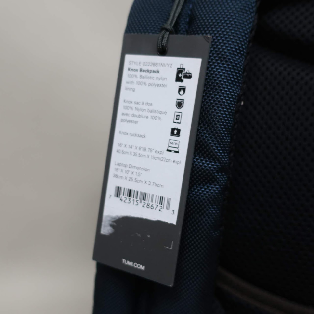 Tumi NEW Backpack w/ Monogramming