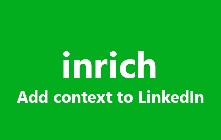 inrich - Add context to LinkedIn small promo image