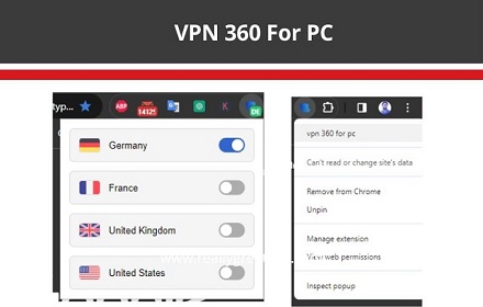 Vpn 360 for pc/mac/windows - Best VPN for Chrome small promo image