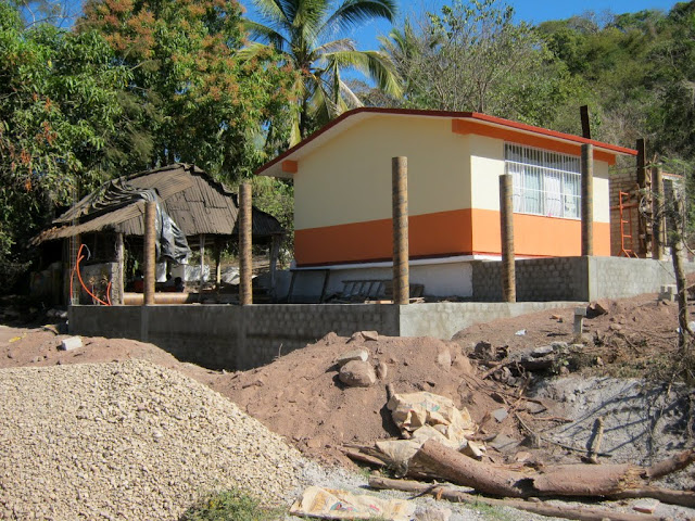 retaining wall completed