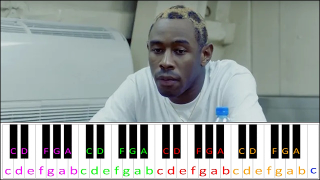 See You Again by Tyler the Creator (Easy Version) Piano / Keyboard Easy Letter Notes for Beginners