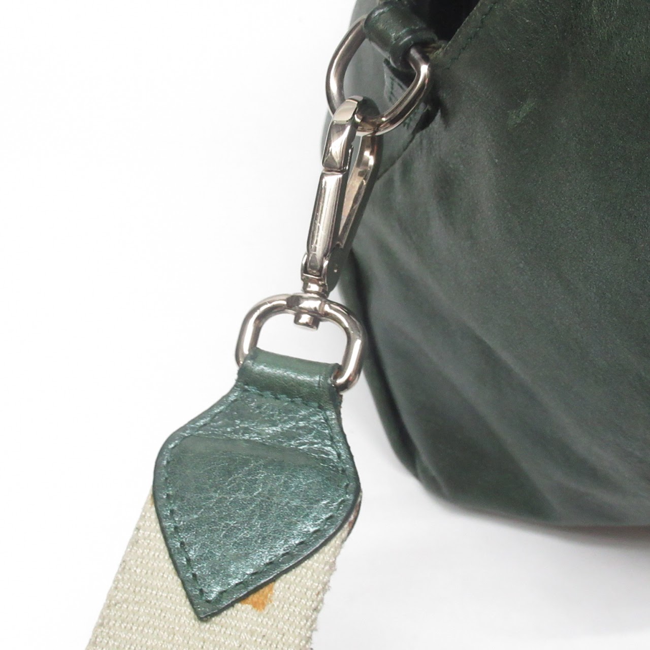 Furla Green Leather Shoulder Bag