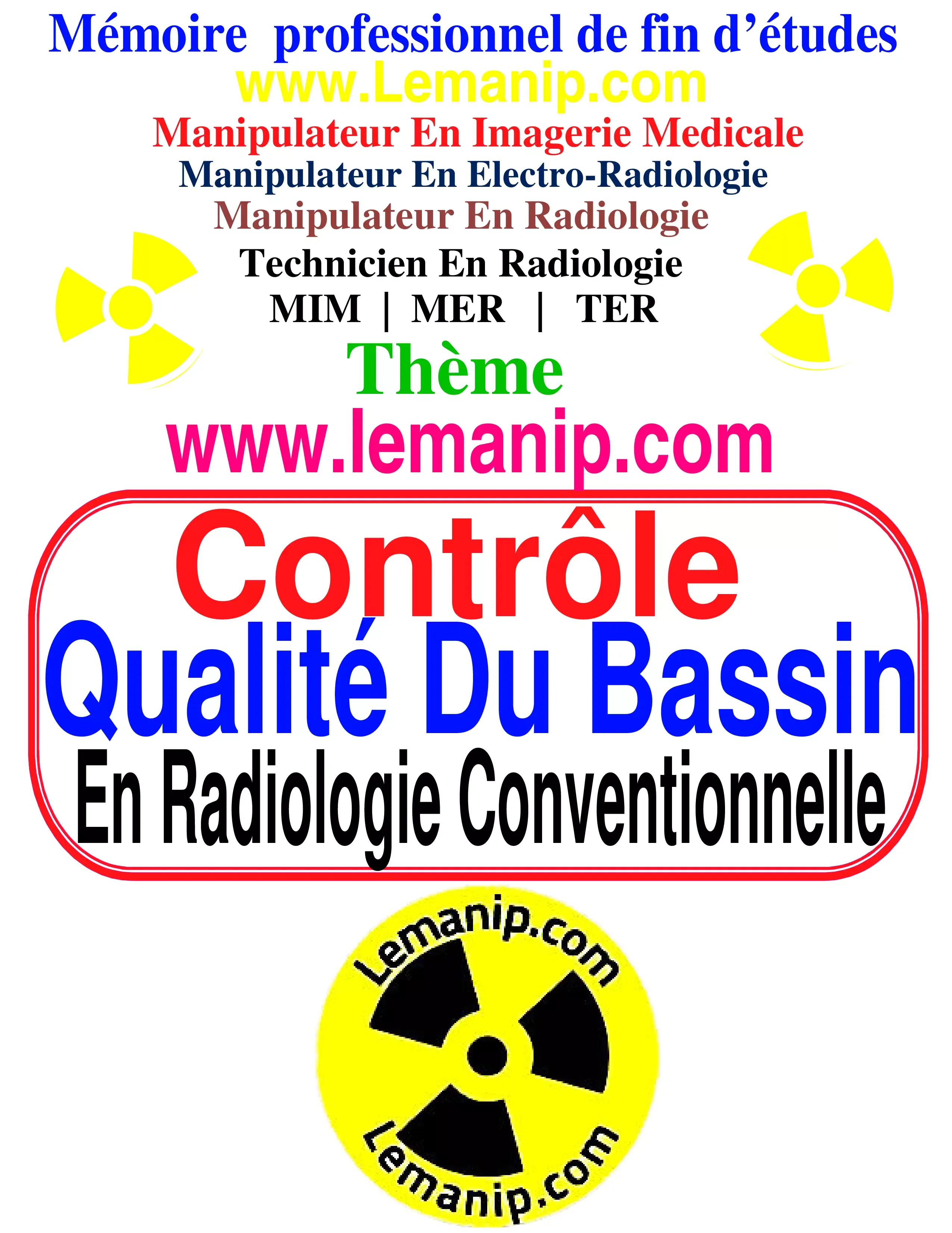 Mémoire Manipulateur En Radiologie    41