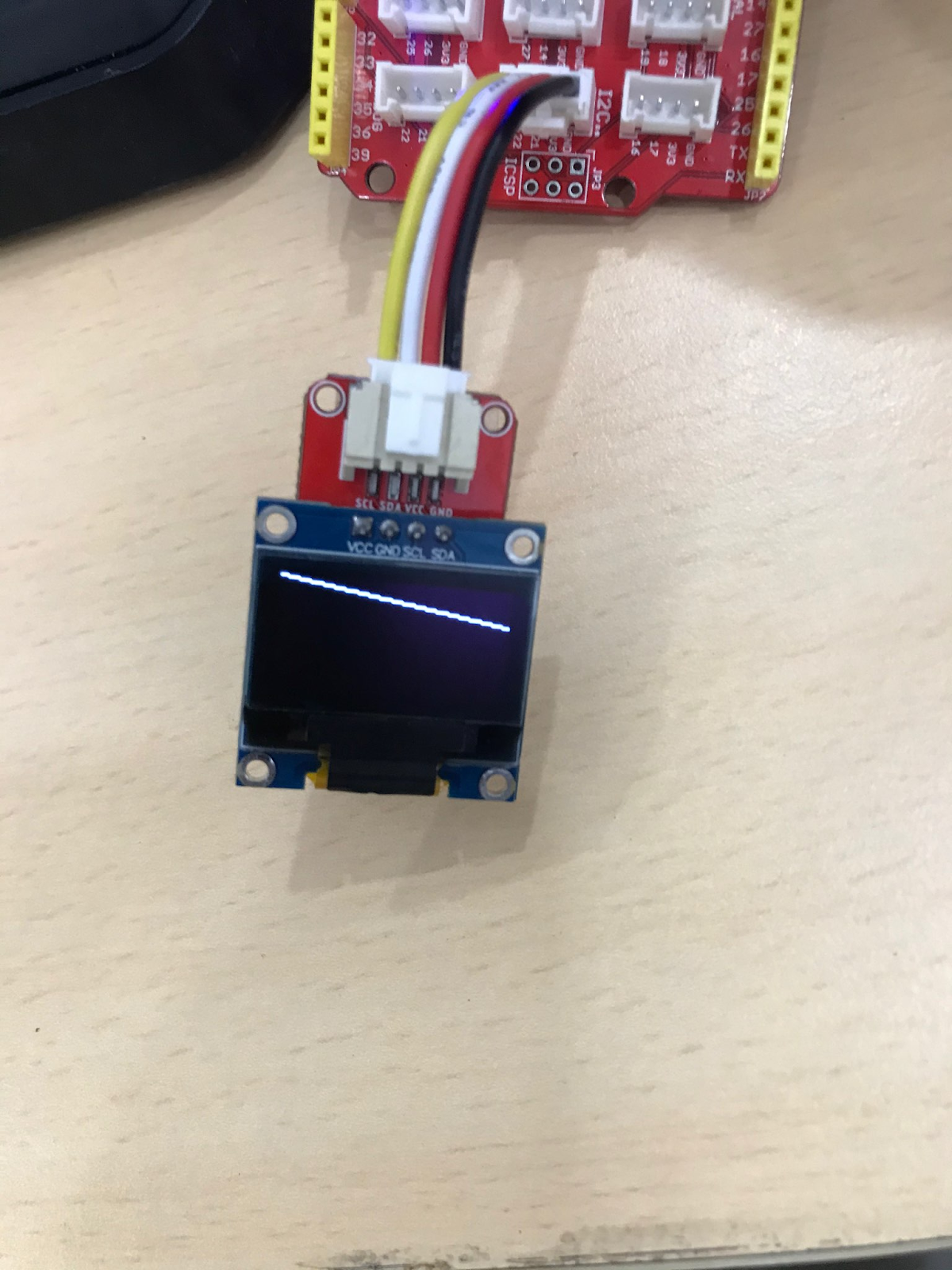 Vẽ 1 đường thẳng với Oled Arduino