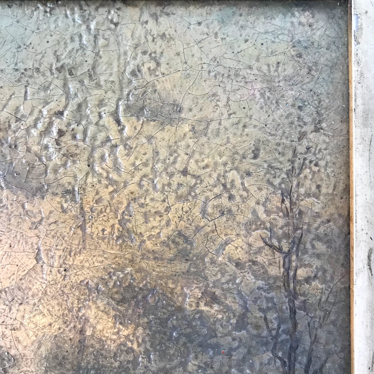 Antique Signed Oil on Panel Painting