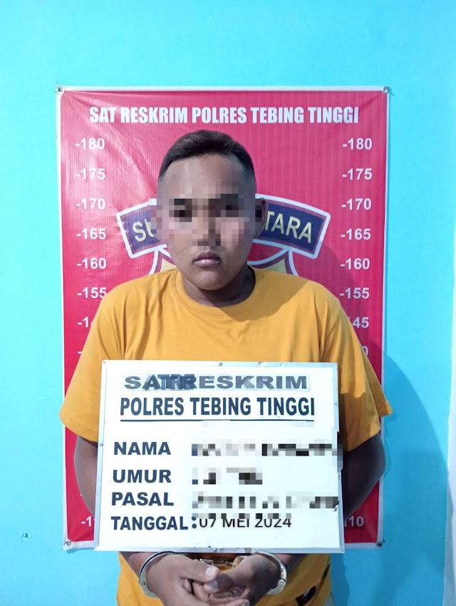 Cabuli Anak Dibawah Umur, 'Boboho' Ditangkap Sat Reskrim Polres Tebing Tinggi Dari Kontrakan