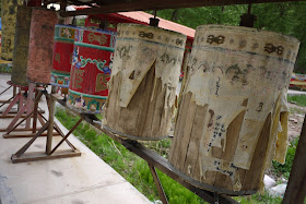 prayer wheels at Kumbum Monastery (Taer Si) in Qinghai, China