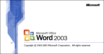 Iniciar Word en Office 2003