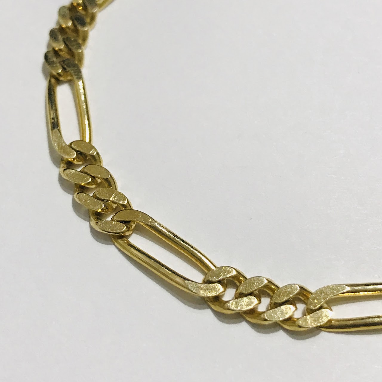 14K Gold Oblong Link Bracelet