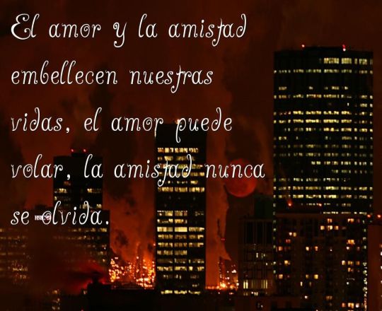 Palabras de amistad y amor