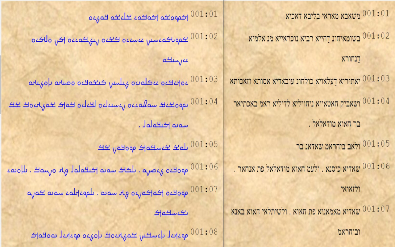 Mandaic to Hebrew Transliteration Plugin Preview image 0