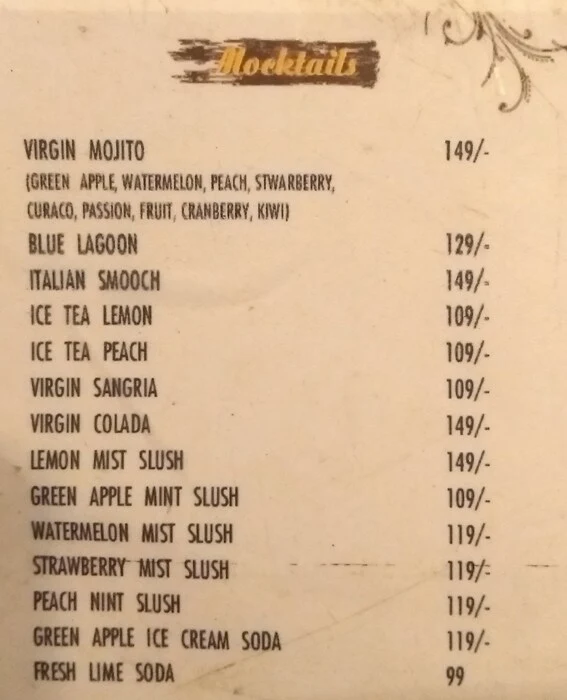 Desi Fukrey Cafe menu 