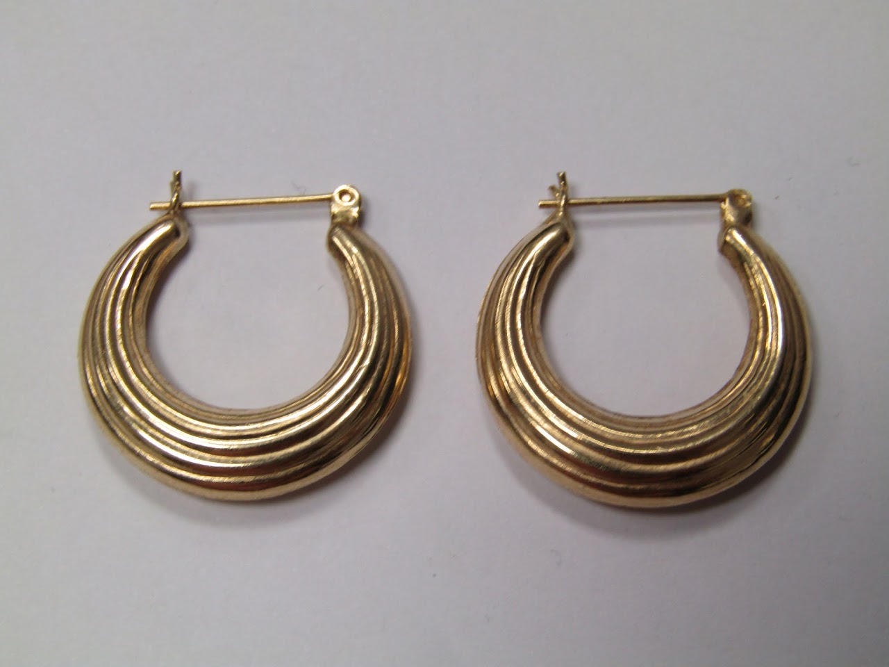 14 K Gold Hoop Earrings