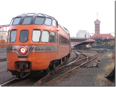 IMG_9688 Milwaukee Road Hiawatha Skytop Lounge-Observation Car #186 Cedar Rapids at Union Station in Portland, Oregon on October 20, 2009