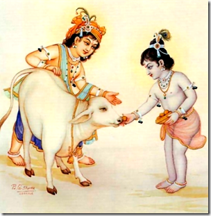 [Krishna and Balarama with cow]