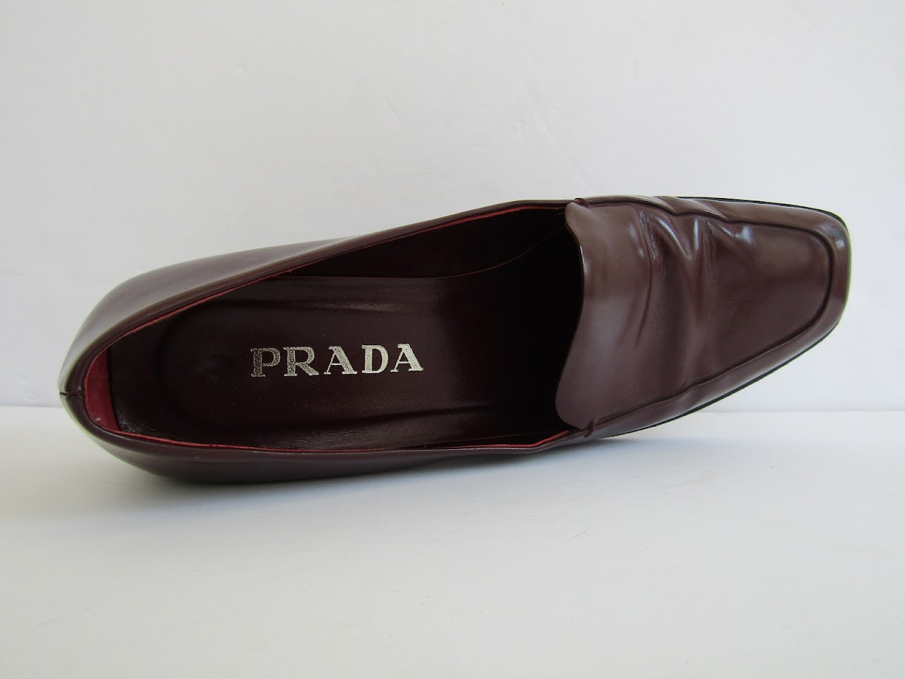 Prada Burgundy Business Shoes
