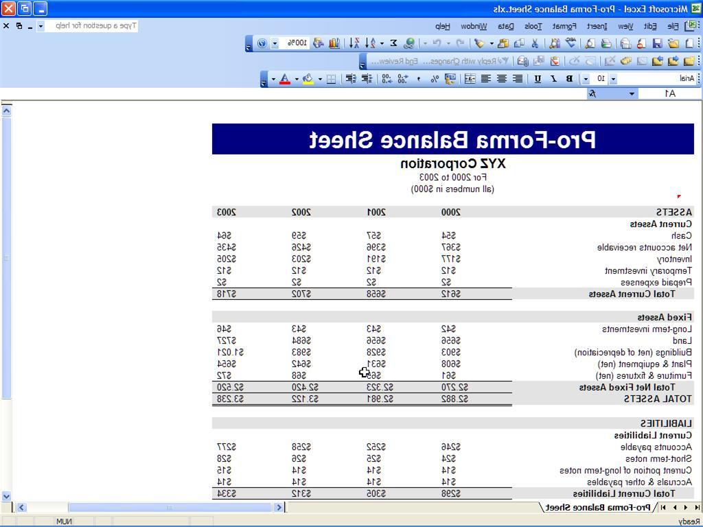 Balance Sheet. This template