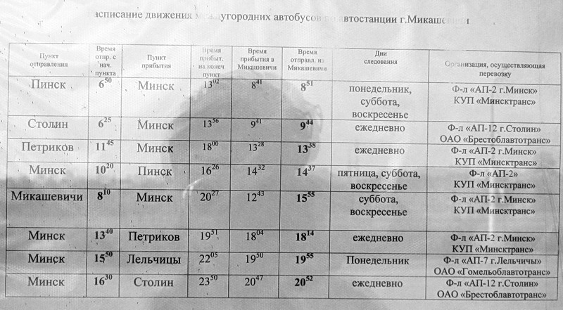 Маршрутка петриков