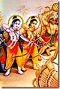 [Lakshmana and Rama in battle]