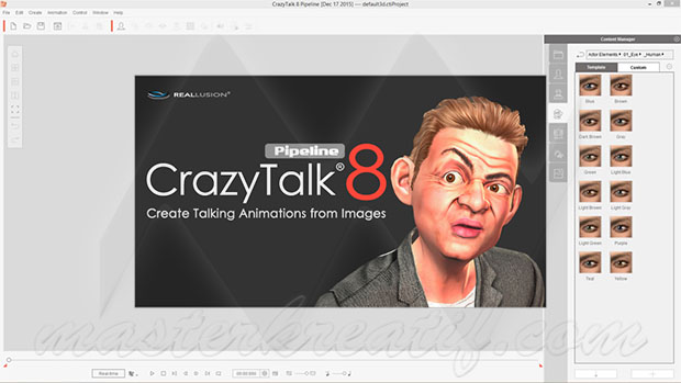 how to pipeline image from crazytalk 8 to photoshop