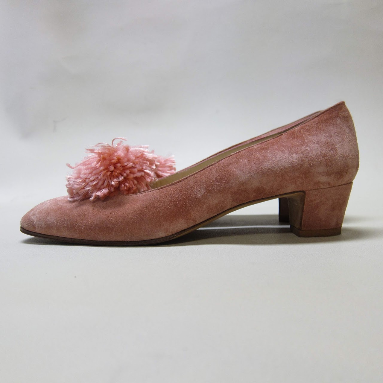 Manolo Blahnik Pom Pom Kitten Heels