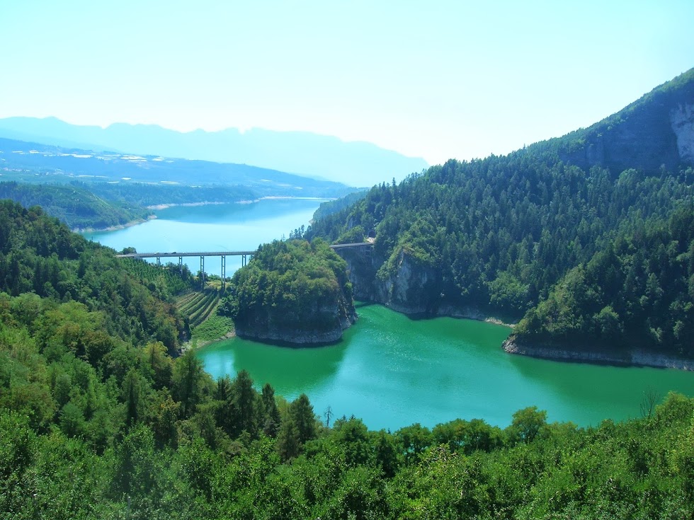 Il lago di Santa Giustina visto da Cagn (TN)