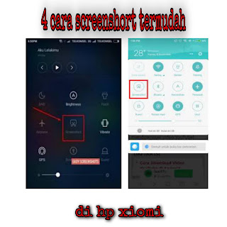 Ilustrasi screenshort di hp xiaomi