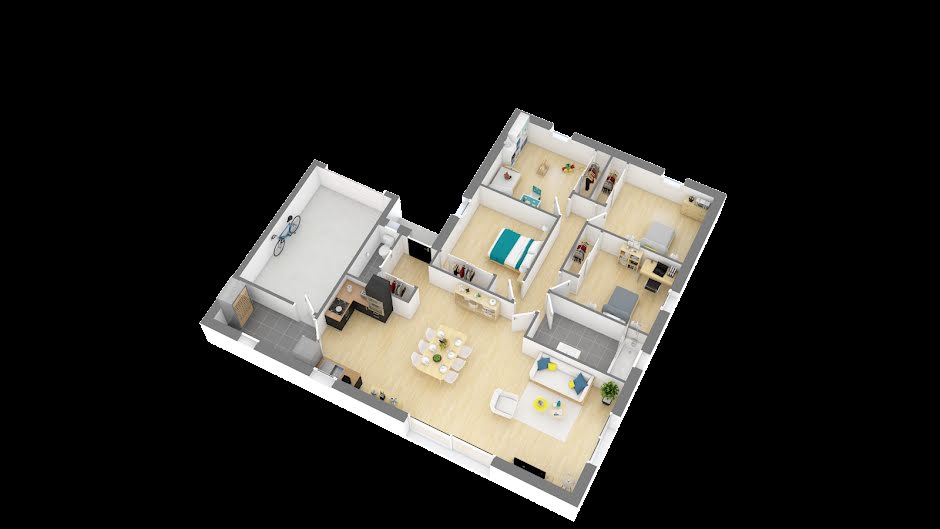 Vente maison neuve 5 pièces 103 m² à Pontonx-sur-l'Adour (40465), 230 933 €