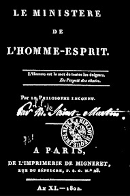 Cover of Louis Claude De Saint Martin's Book Le Ministere de l'Homme Esprit (1802,in French)