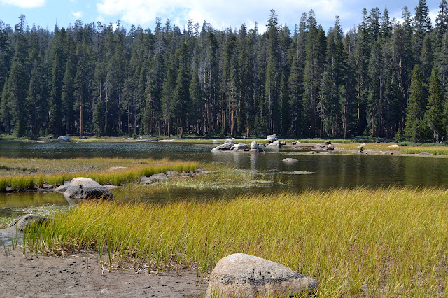 eroded rocks in the lake