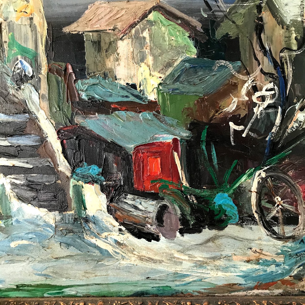 Alexander Kirk Signed Expressionist Oil Painting