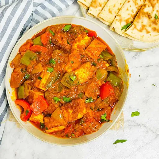 Dry Paneer Cooked With Onion And Tomato