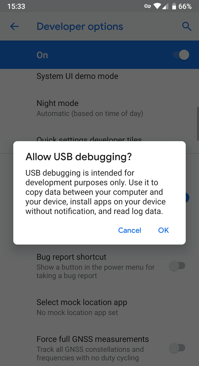 vyhledejte USB Debugging a povolte jej |  Opravit telefon Android nebyl rozpoznán