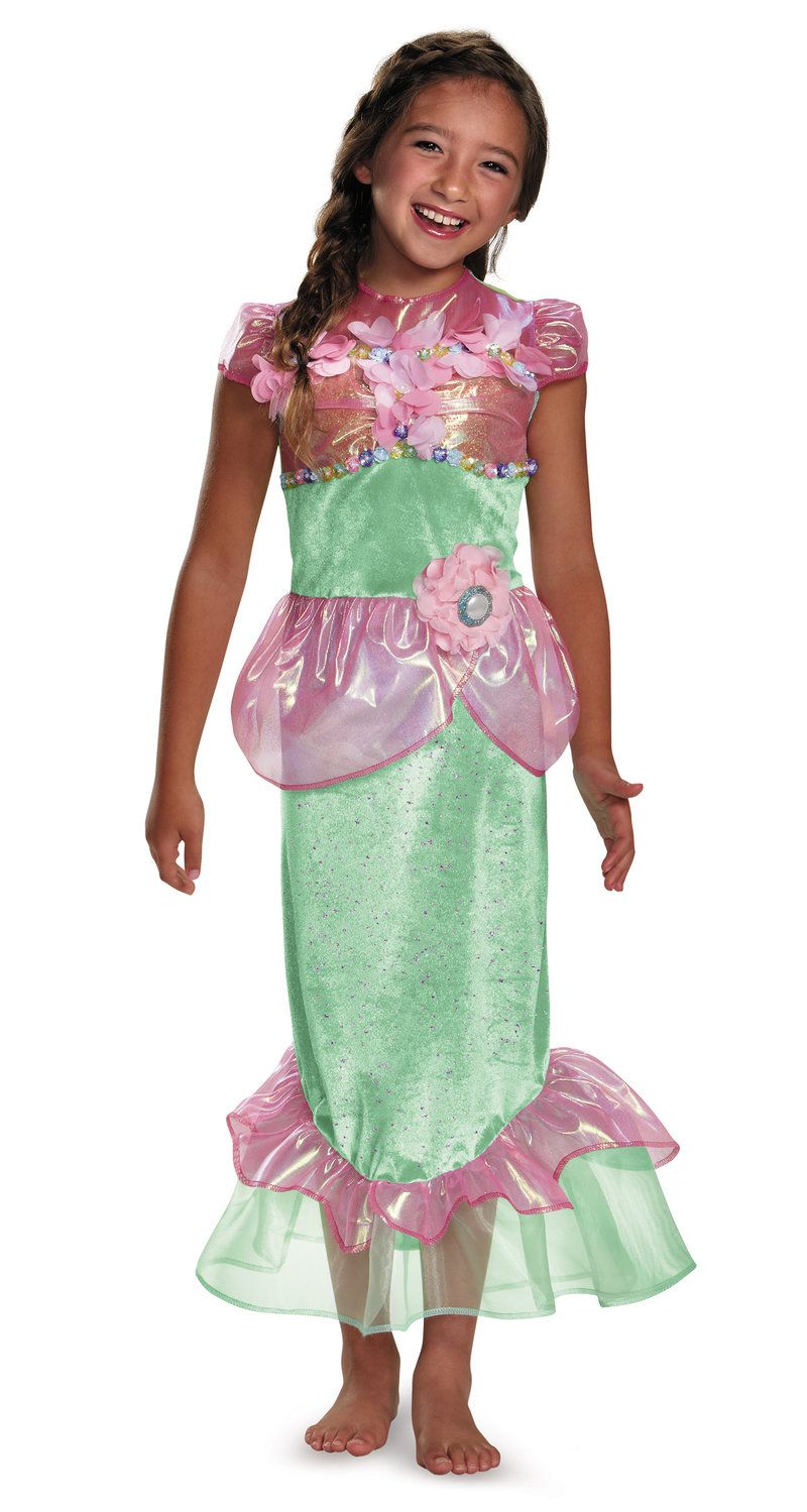 Magnificent Mermaid Kids Costume - Mr. Costumes | Girls Halloween  - Mermaid Dress Up Costumes Ideas