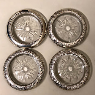 Frank M. Whiting & Co. Large Sterling Bottle Coasters