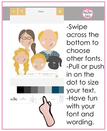 How to make a family portrait using the Rhonna Designs App