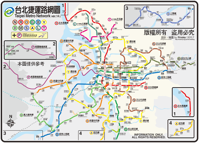 台北捷運路網