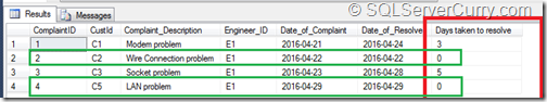 tsql datediff days