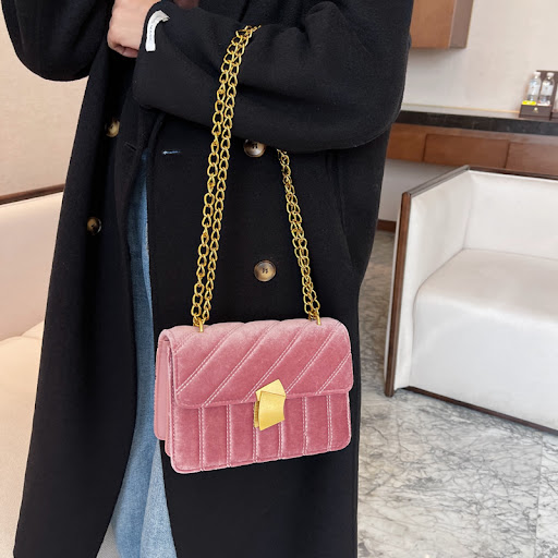 Title 4, Womens Velvet Autumn And Winter One Shoulder M...