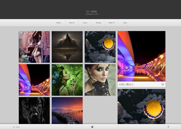 25 Pixel blogger template 25 Pixel free blogger template download