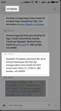 CITIBANK PROMO TRANSAKSI