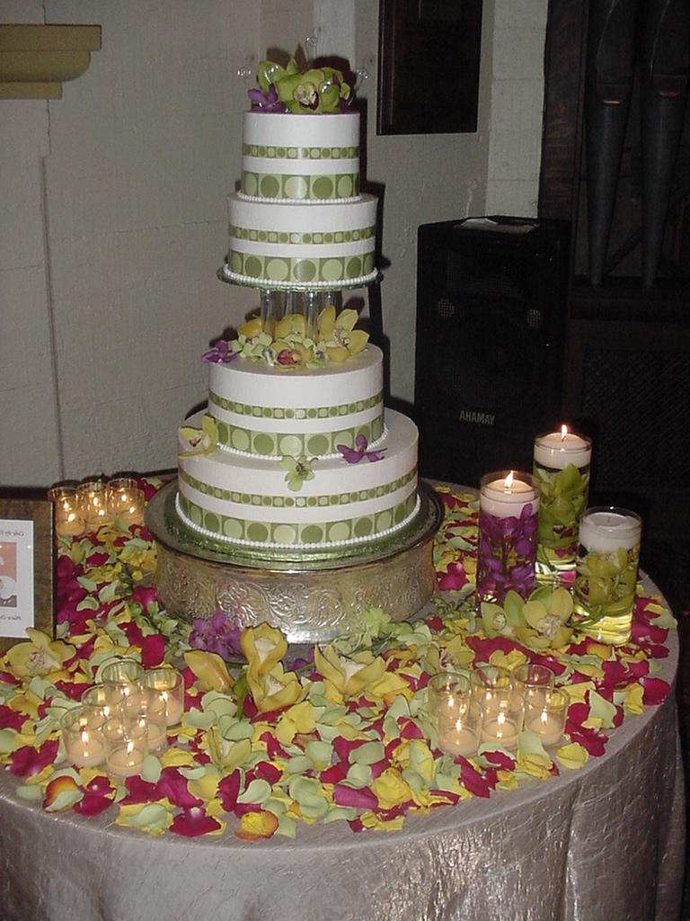 wedding cake table