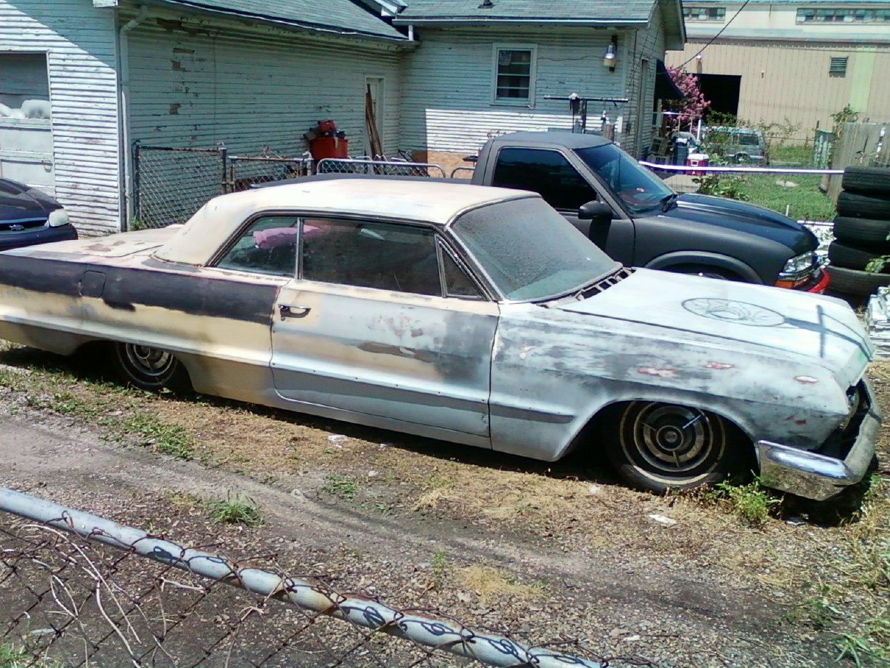 my 63 ss in major rat rod form