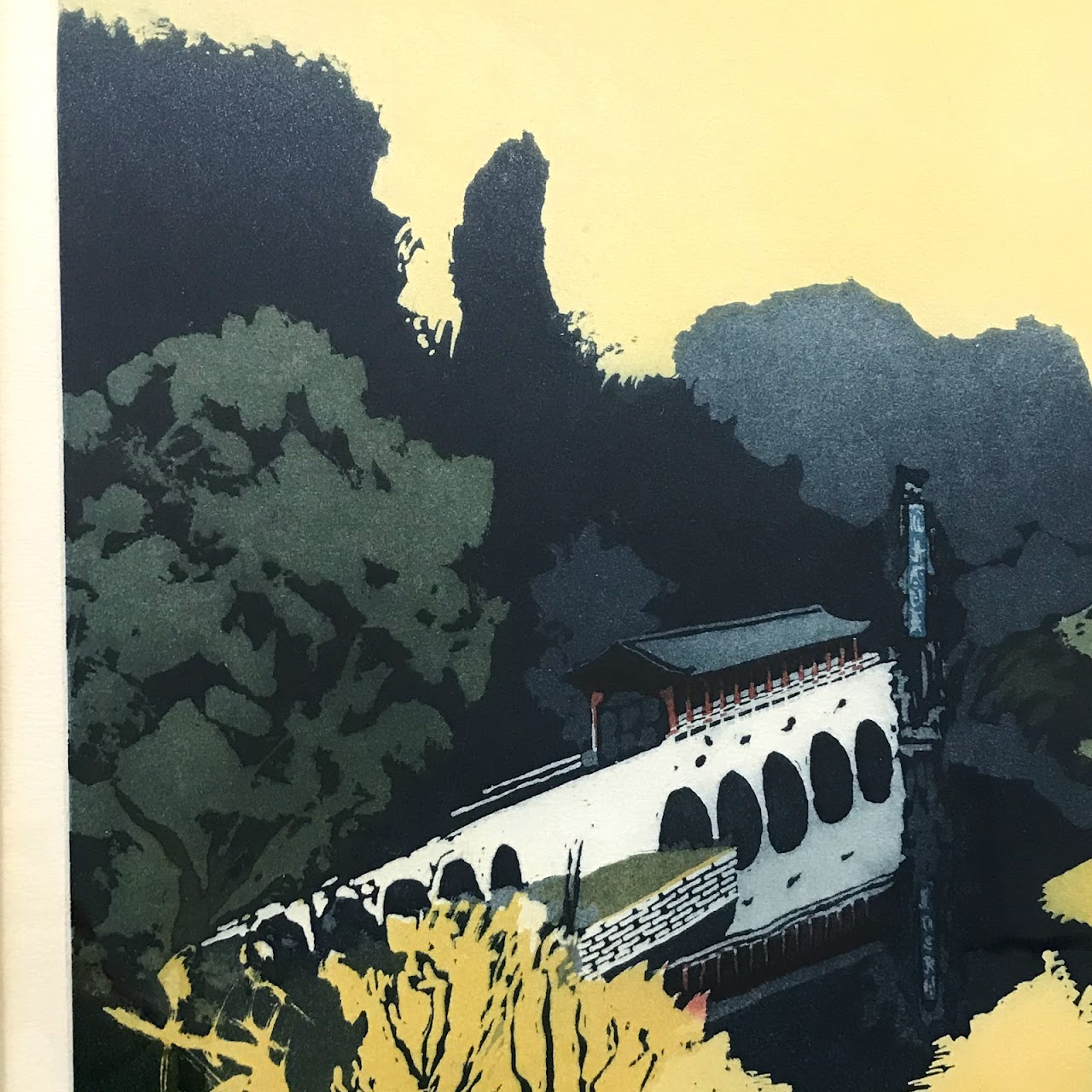 Patrick Procktor Signed Aquating Etching