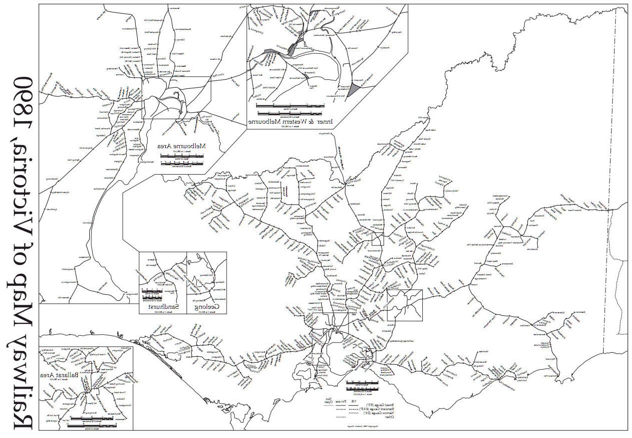 Rail system 1890, Melbourne