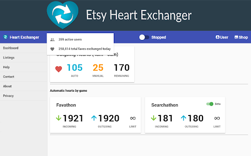 Etsy Heart Exchanger