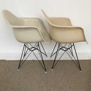 Eames + Herman Miller 1959 Fiberglass Shell Chair Pair #1