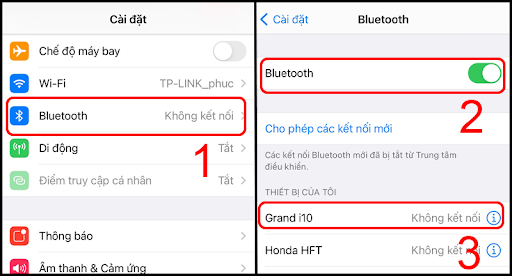 Thao tác kết nối iPhone với loa Bluetooth