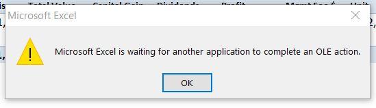 แก้ไข Microsoft Excel กำลังรอให้แอปพลิเคชันอื่นดำเนินการ OLE ให้เสร็จสิ้น