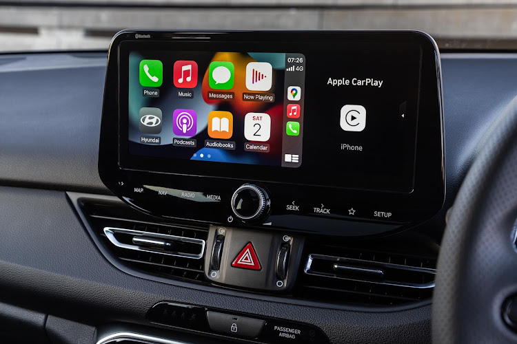 Larger touchscreen infotainment systems works with Apple CarPlay and Android Auto.